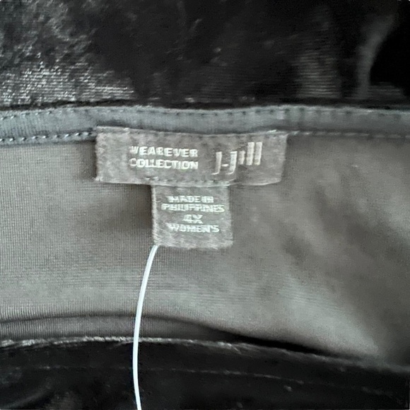 J. Jill - Weaver Collection Velvet Round Neck Long Sleeve Blouse Shirt Top Sz 4x - Picture 6 of 7